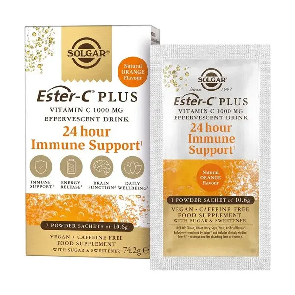Solgar Ester-C® Plus Vitamine C 1000 mg bruispoeder 7 zakjes
