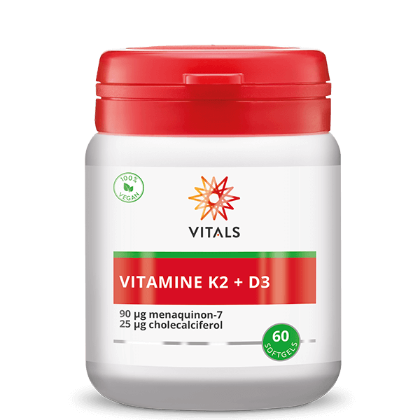 Vitals K2 + D3  60 vegan softgels
