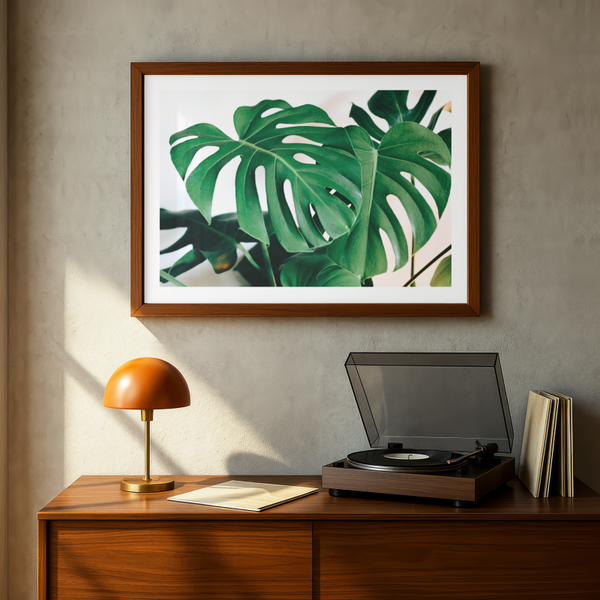 Swiss Cheese Plant Landscape Print