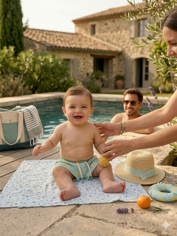 Short de Bain "Mini Ananas"