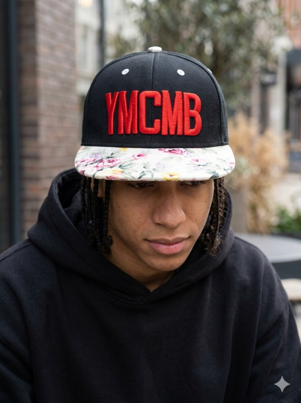 Casquette Snapback YMCMB x Imprimé Floral