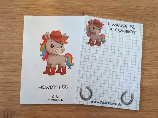 Blöckchen A6 Cowboy-HÜÜ