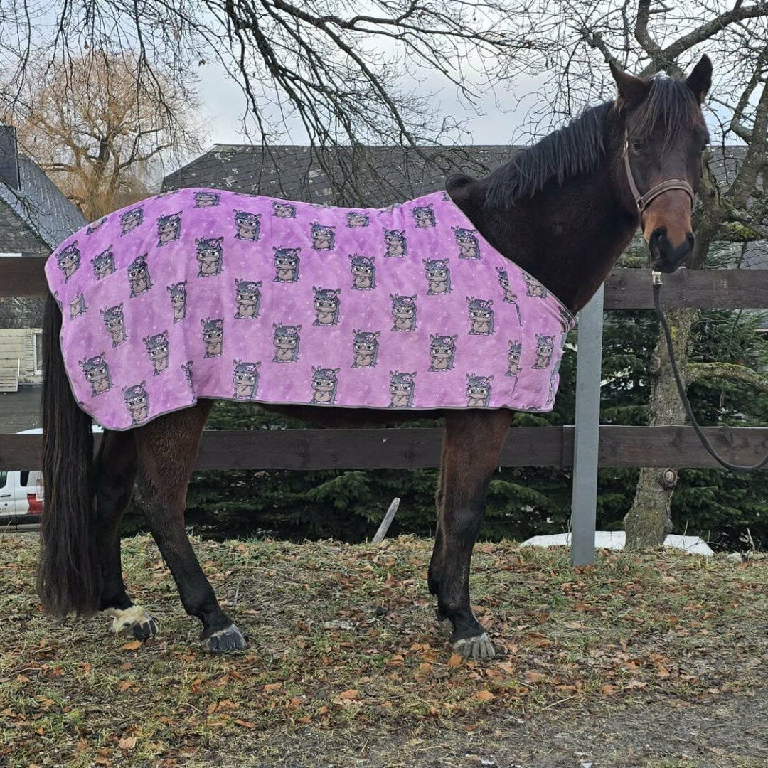 Abschwitzdecke Sterne Zornrösschen rosa