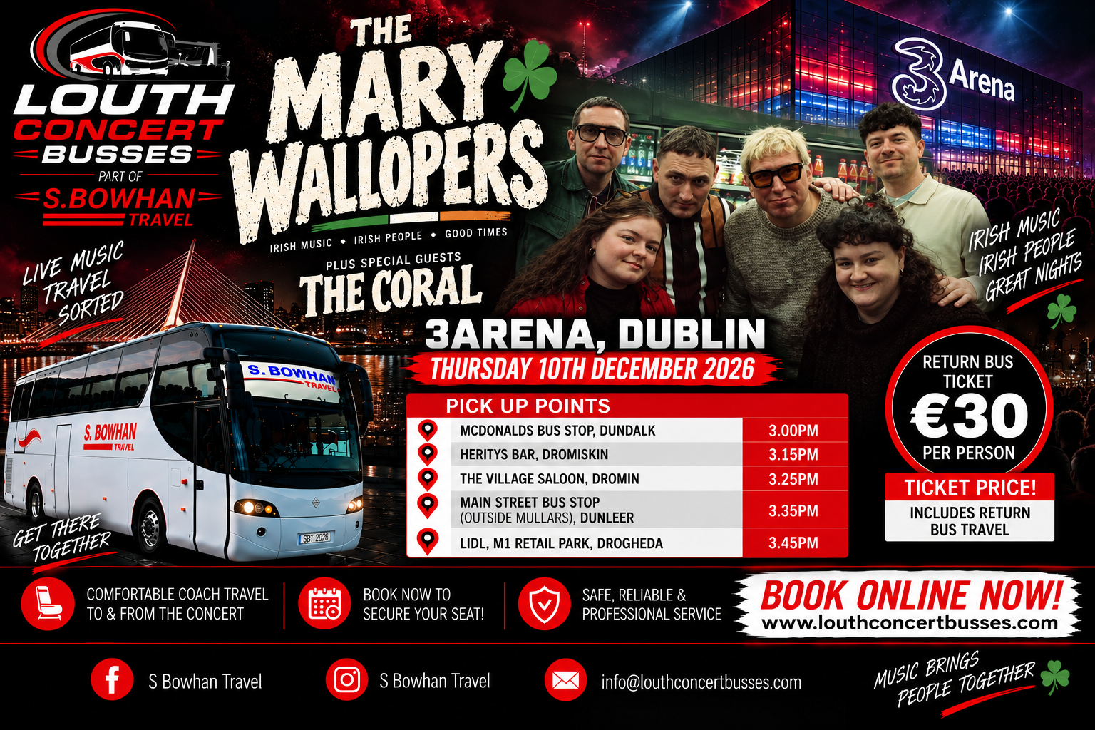 THE MARY WALLOPERS 3 ARENA 10TH DECEMBER