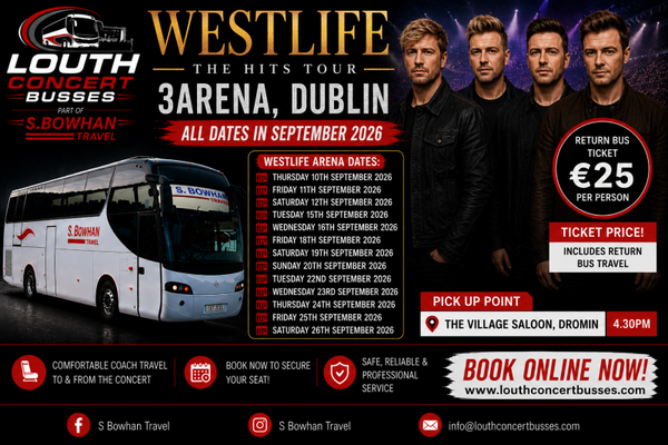 WESTLIFE 3ARENA 10-26TH SEPTEMBER