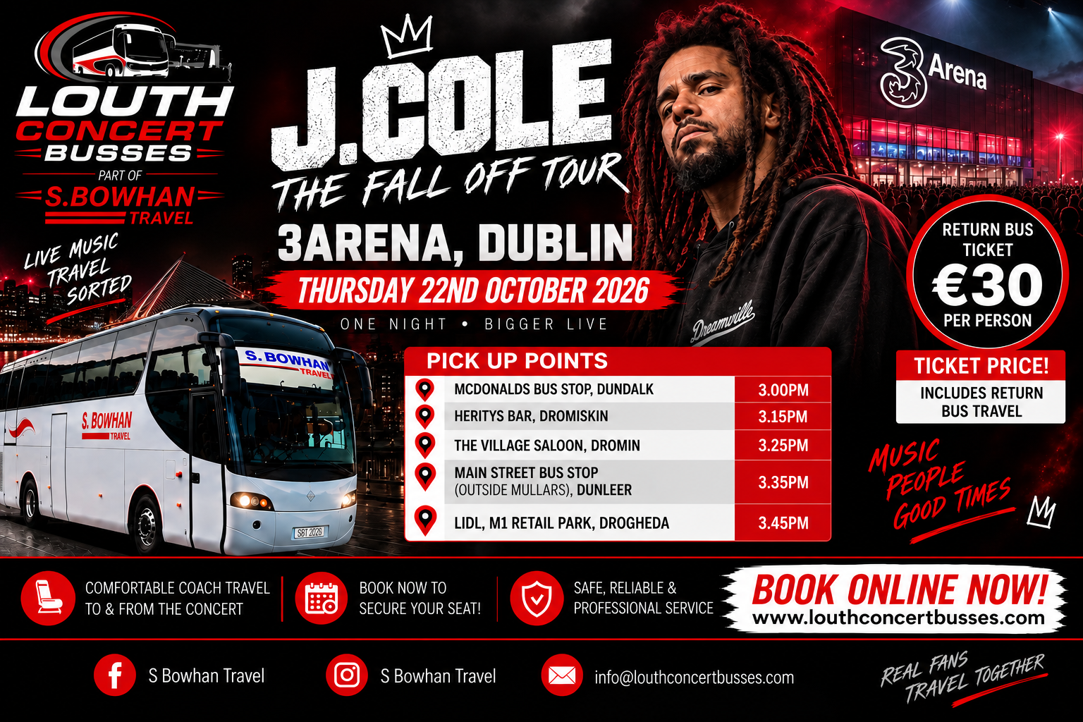 J COLE 3 ARENA 22ND OCTOBER