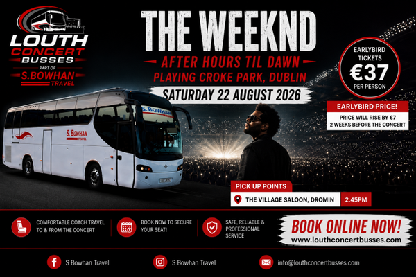 THE WEEKND 22ND AUGUST CROKE PARK