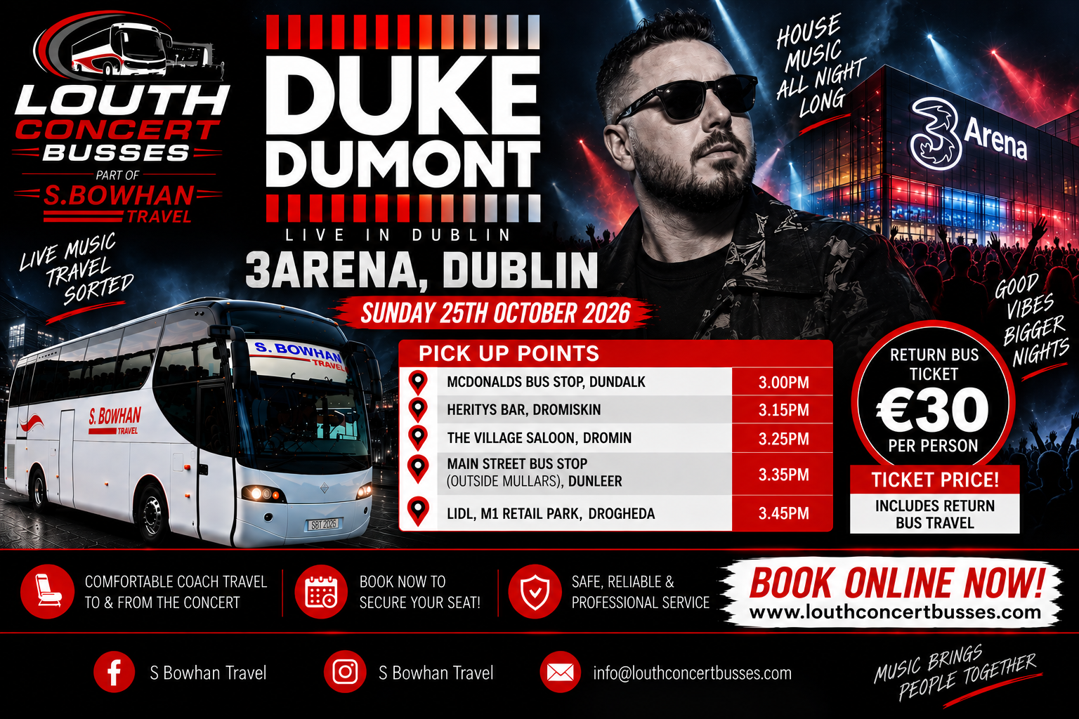 DUKE DUMONT 3 ARENA 25TH OCTOBER