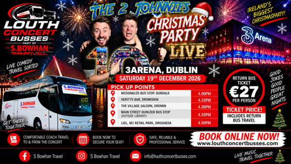 THE 2 JOHNNIES PODCAST LIVE 3 ARENA DECEMBER 19th