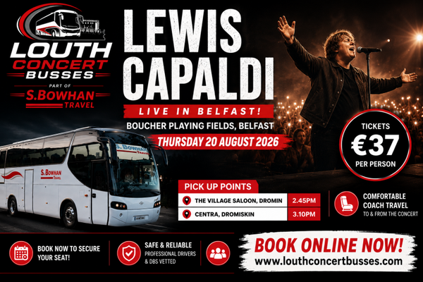 LEWIS CAPALDI 20TH AUGUST BOUCHER PLAYING FIELDS