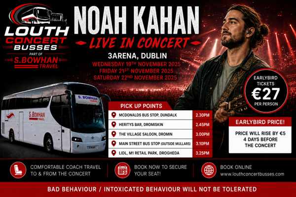 NOAH KAHAN 19/21/22ND NOVEMBER 3 ARENA