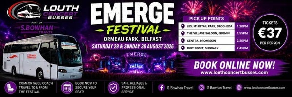 EMERGE FESTIVAL 29TH/30TH AUGUST BOUCHER PLAYING FIELDS