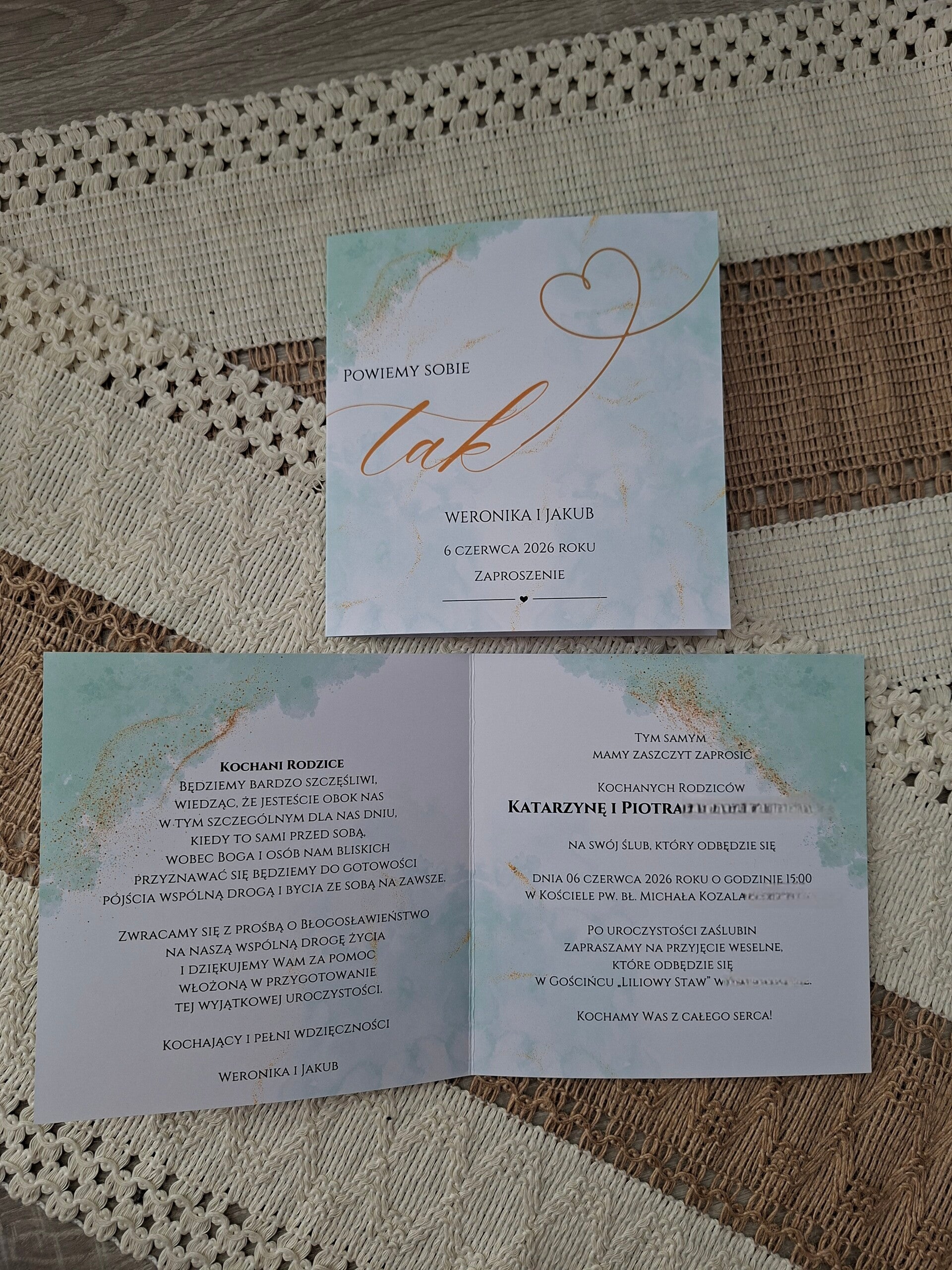 Zaproszenie dla Rodziców nr 10