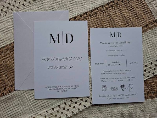 Zaproszenie jednokartkowe nr 42