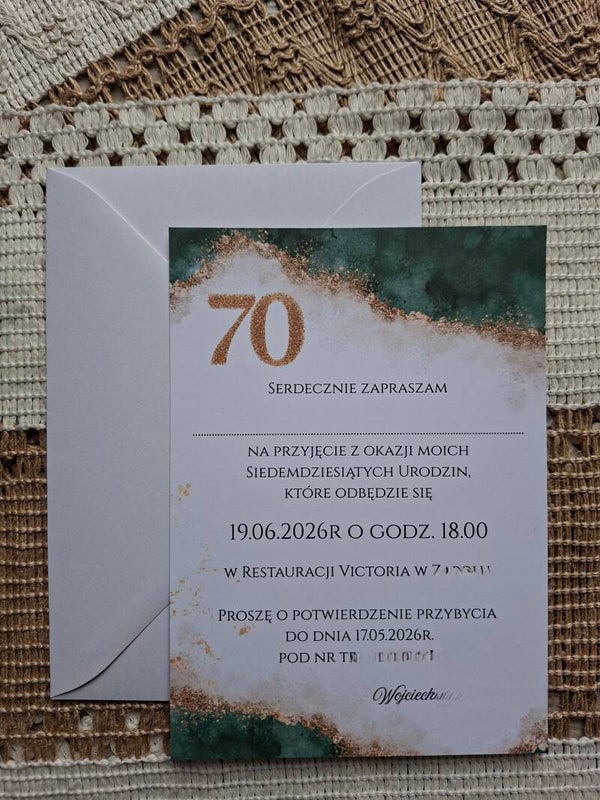 Zaproszenie na urodziny nr 3