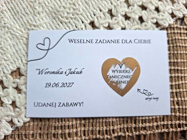 Zdrapka weselna