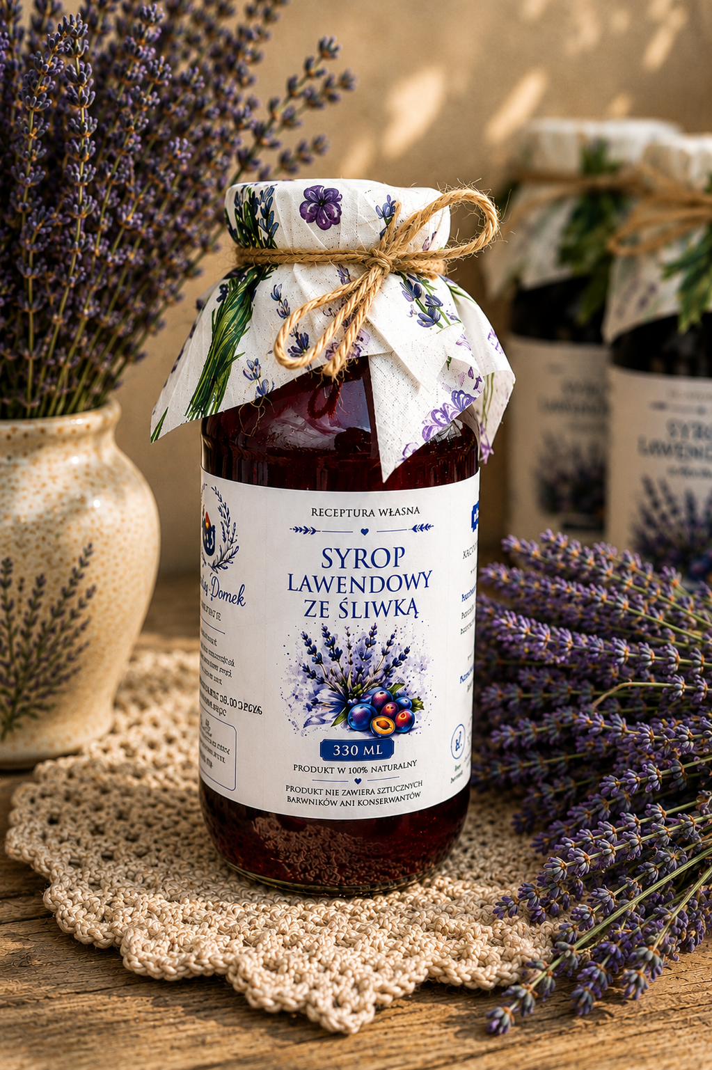 Syrop lawendowy ze śliwką 330ml