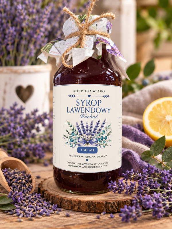 Syrop lawendowy herbal 330ml