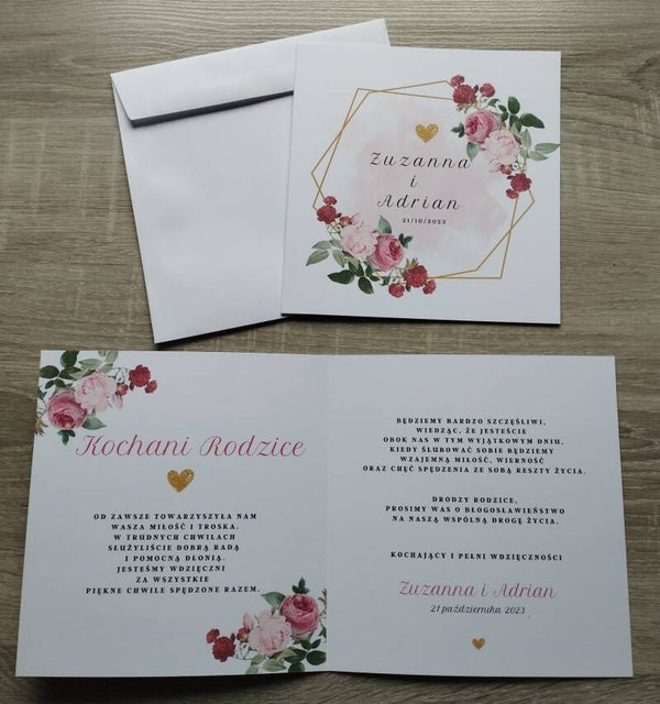 Zaproszenie dla Rodziców nr 4