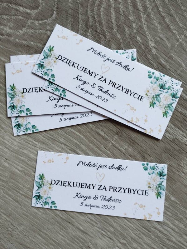 Karteczka 3x7 cm nr 1