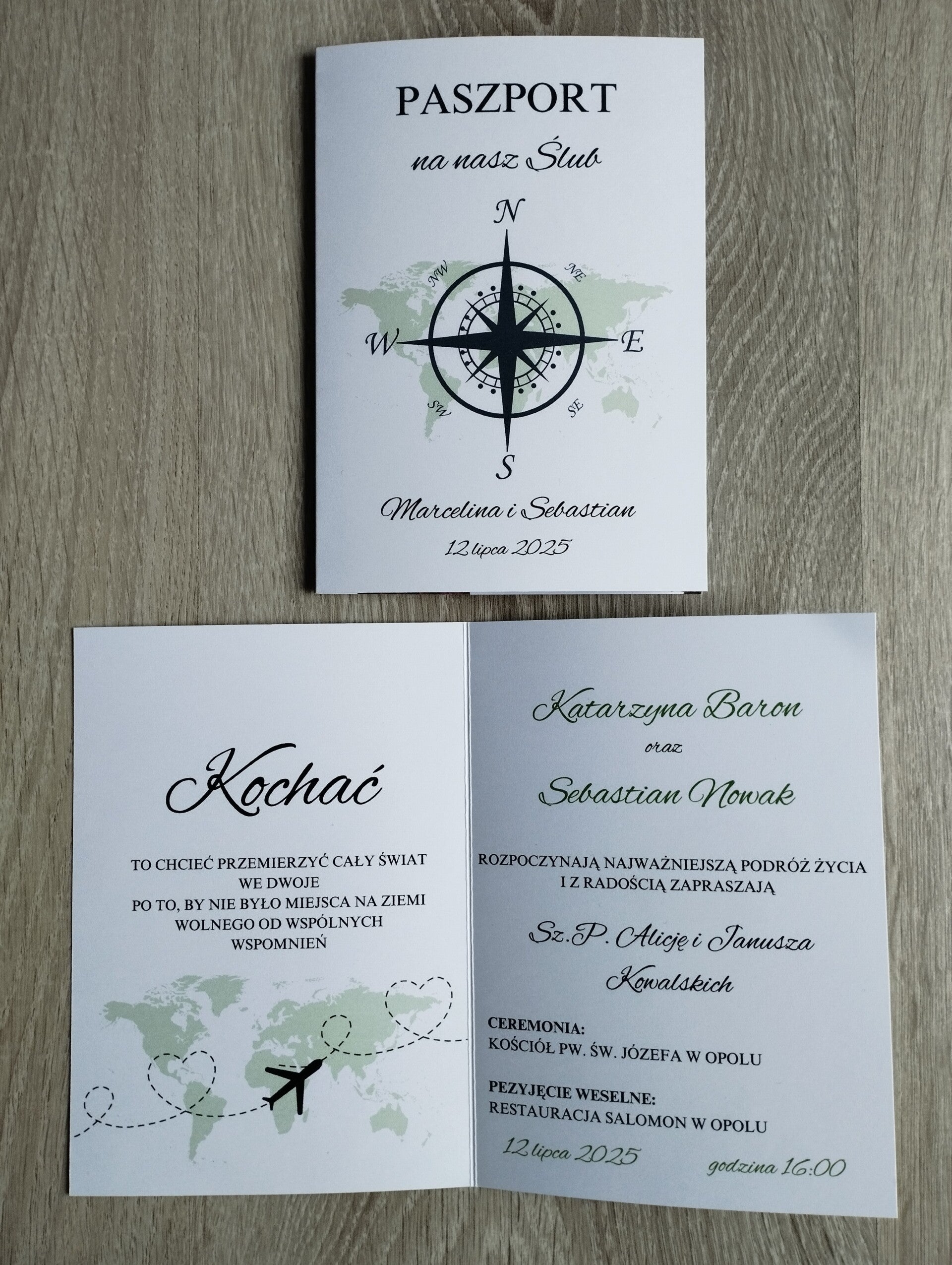 Zaproszenie składane nr 18