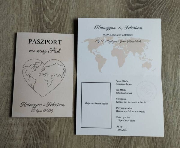 Zaproszenie składane nr 120