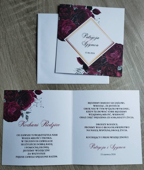 Zaproszenie dla Rodziców nr 7