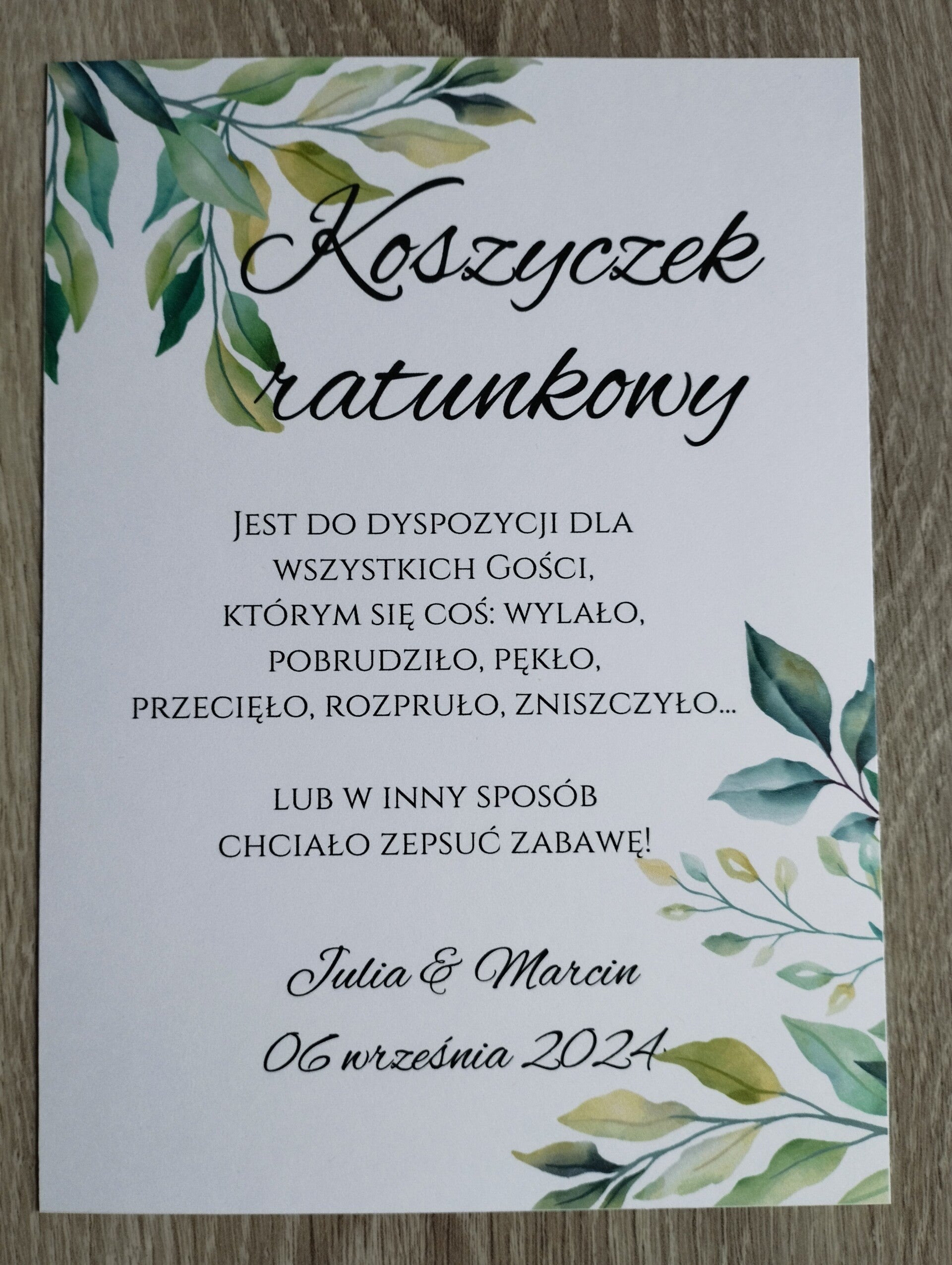 Koszyczek ratunkowy 13x18