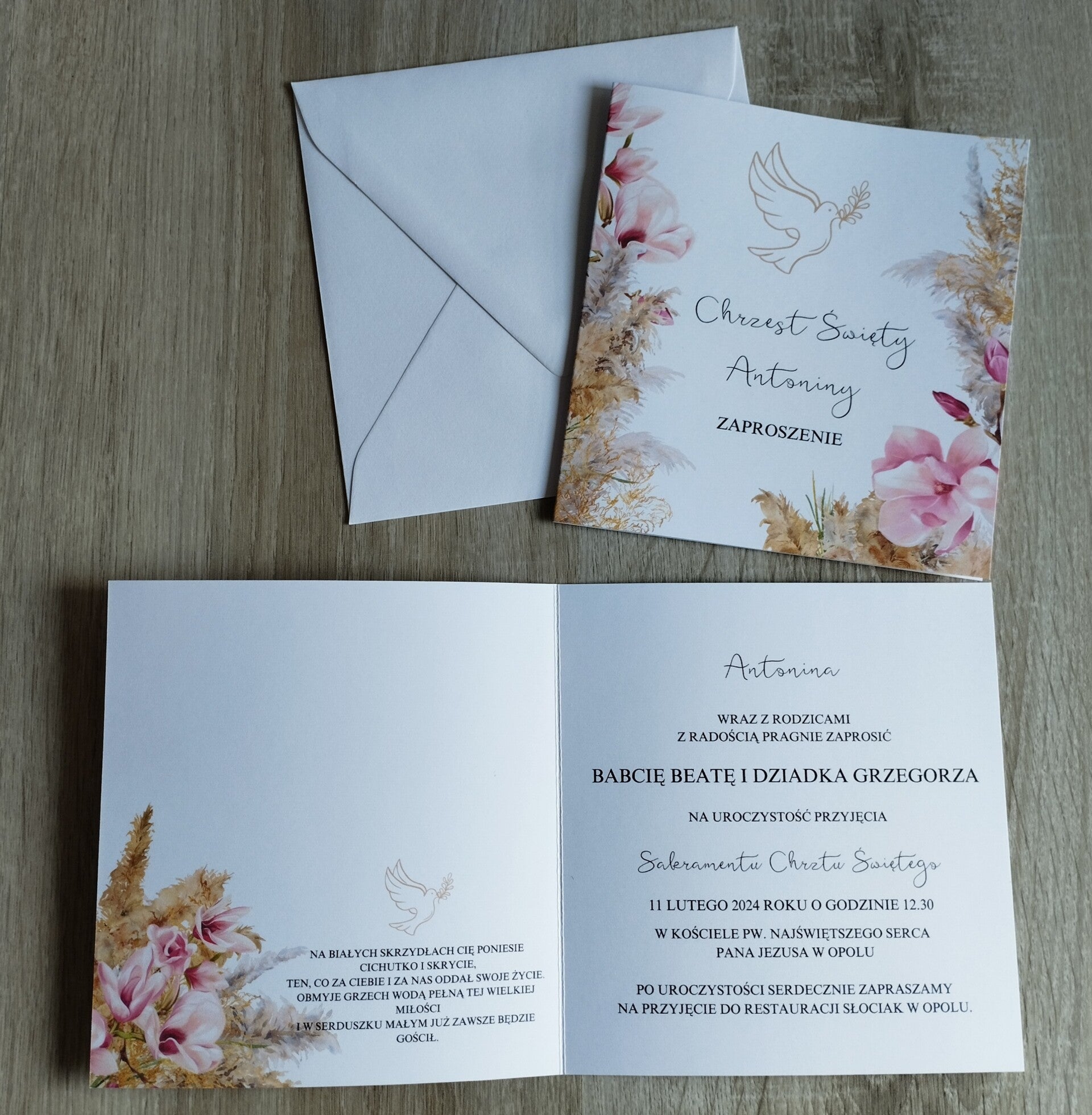 Zaproszenie Chrzest nr 10