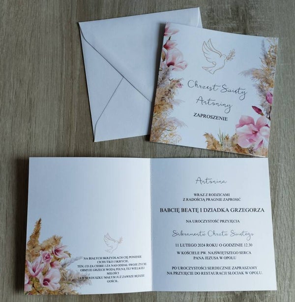 Zaproszenie Chrzest nr 10
