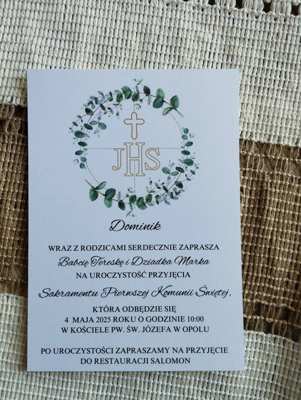 Zaproszenie jednokartkowe nr 10