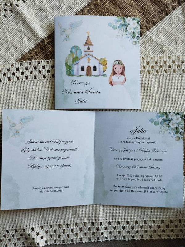 Zaproszenie składane nr 22