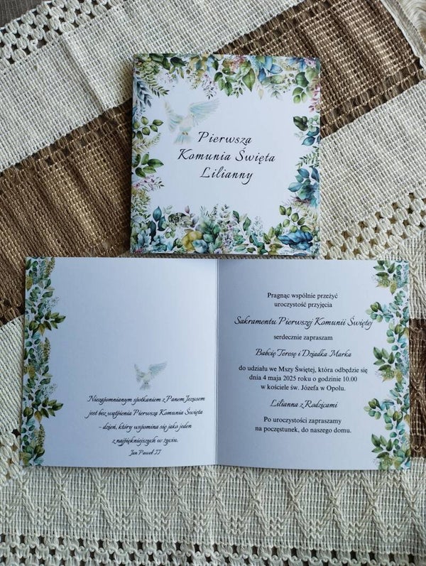 Zaproszenie składane nr 20