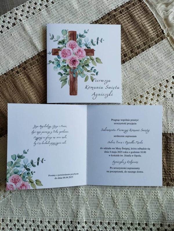 Zaproszenie składane nr 18