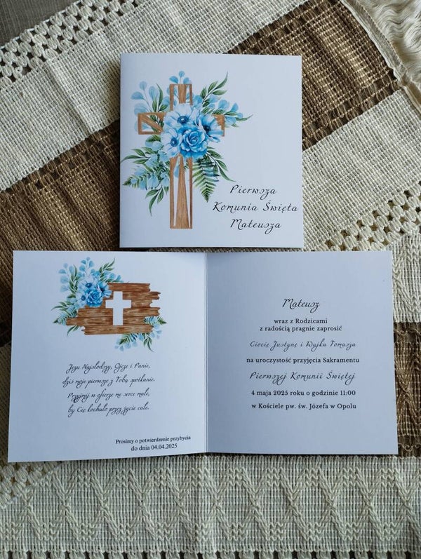 Zaproszenie składane nr 17