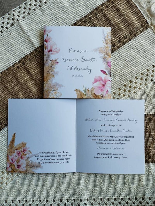 Zaproszenie składane nr 16