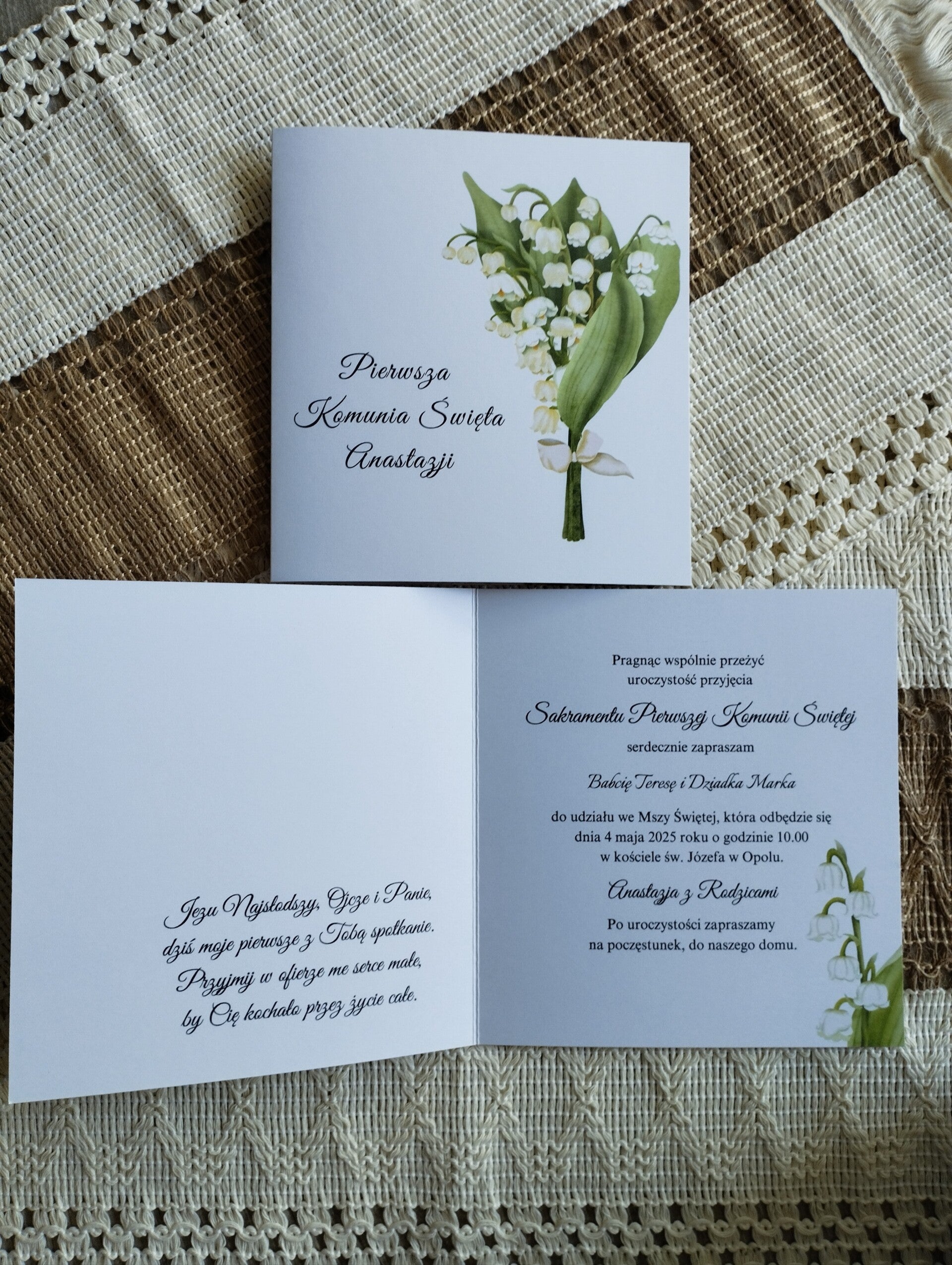 Zaproszenie składane nr 14