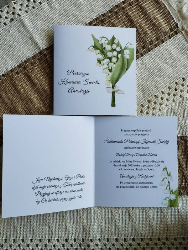 Zaproszenie składane nr 14