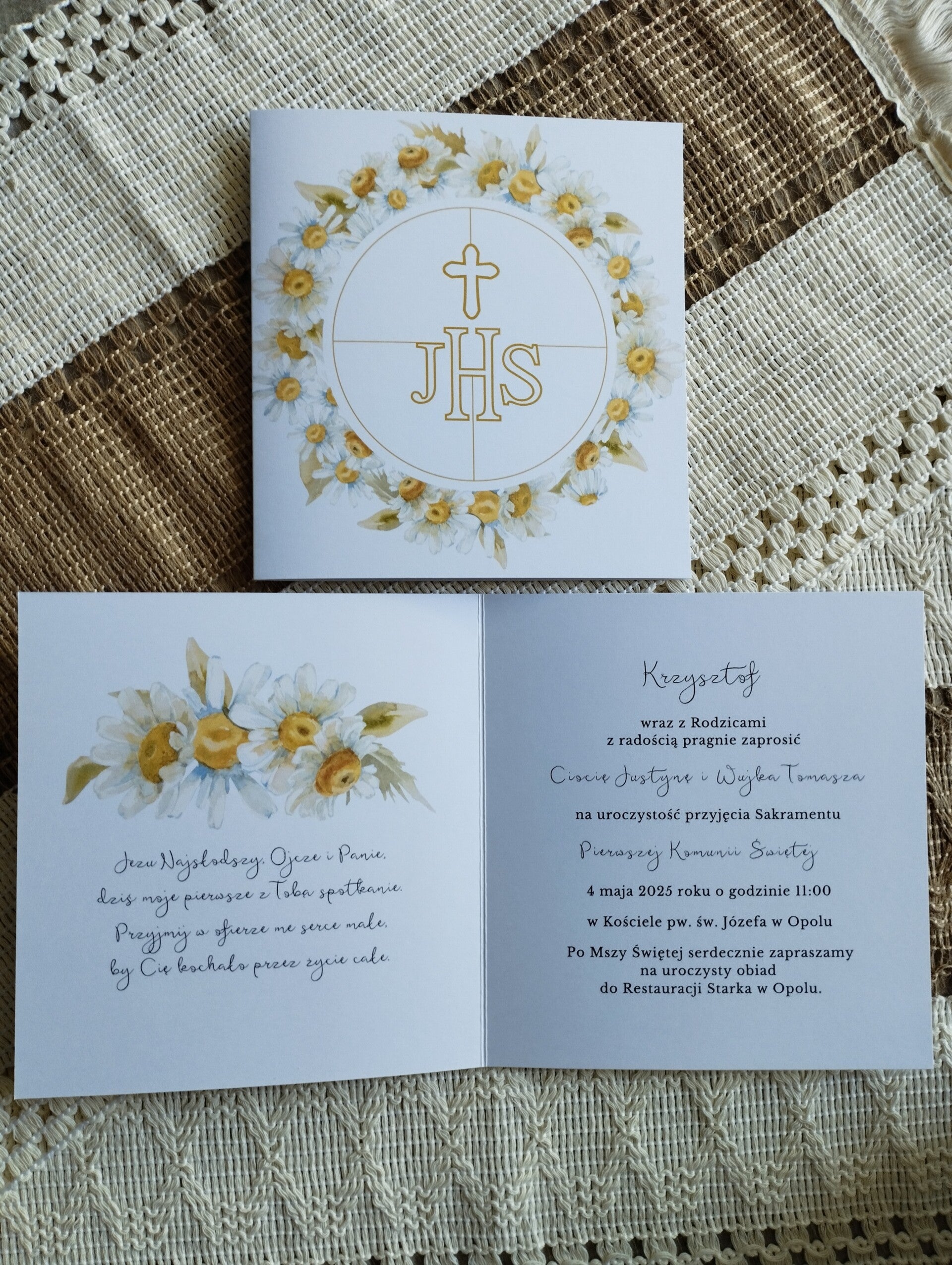 Zaproszenie składane nr 13