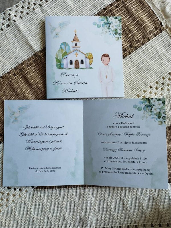 Zaproszenie składane nr 12