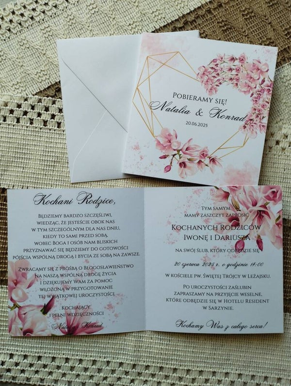 Zaproszenie dla Rodziców nr 5