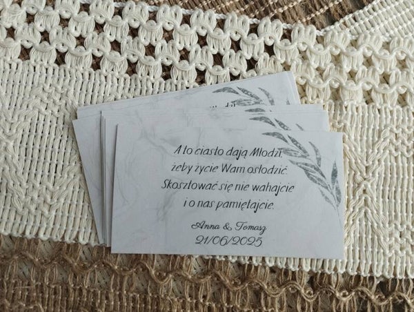 Karteczka  9x5 cm nr 1