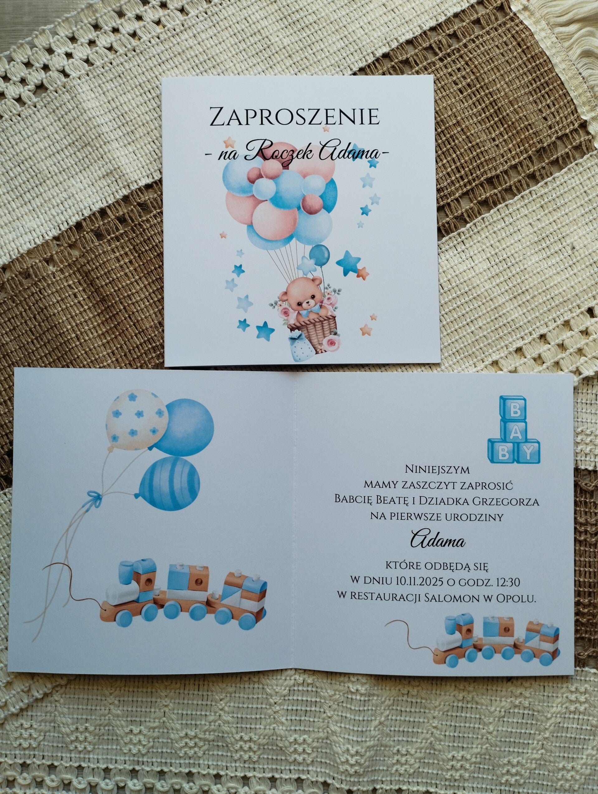 Zaproszenie Roczek nr 2