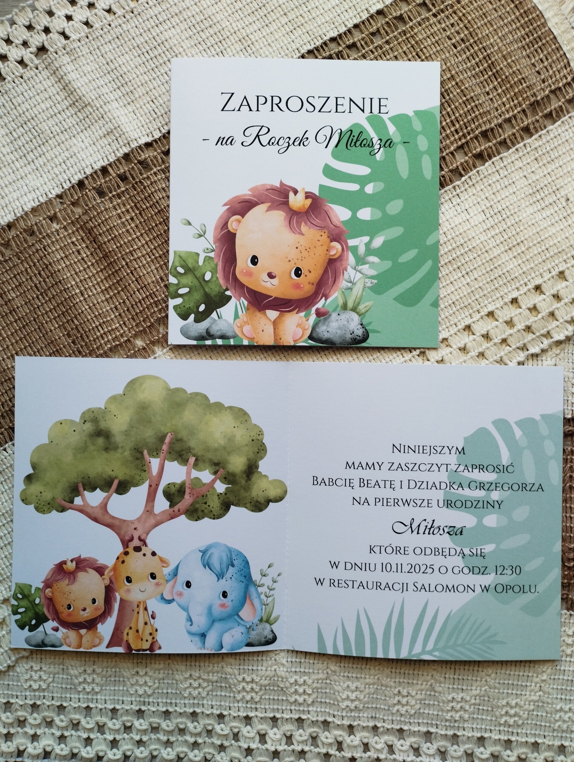 Zaproszenie Roczek nr 3