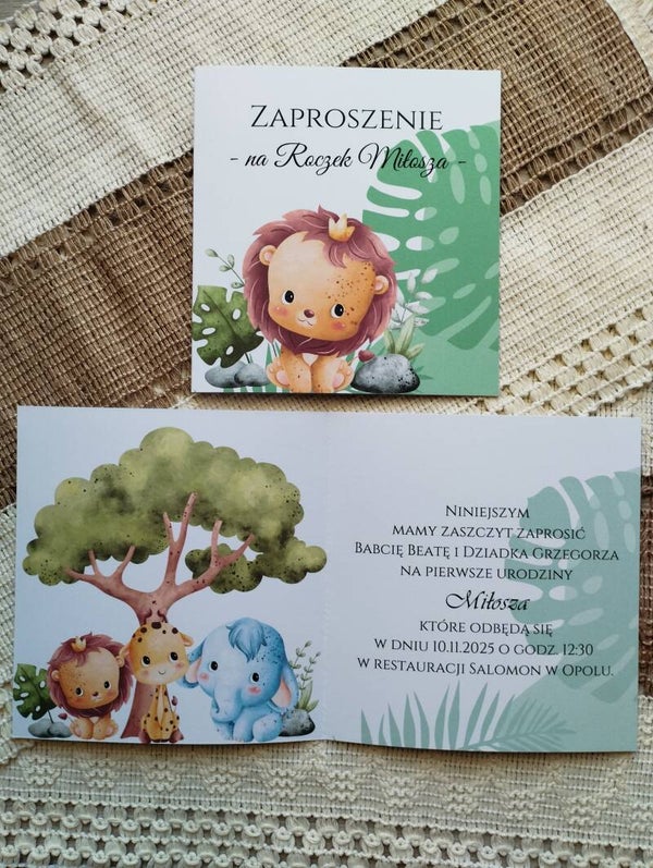 Zaproszenie Roczek nr 3