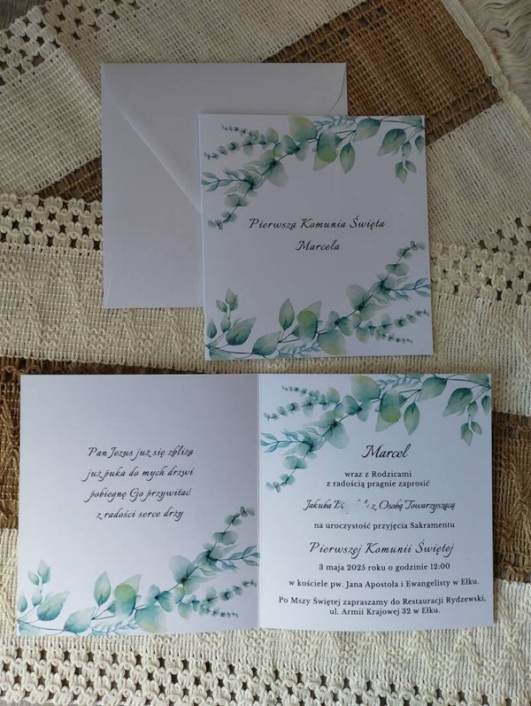 Zaproszenie składane nr 30