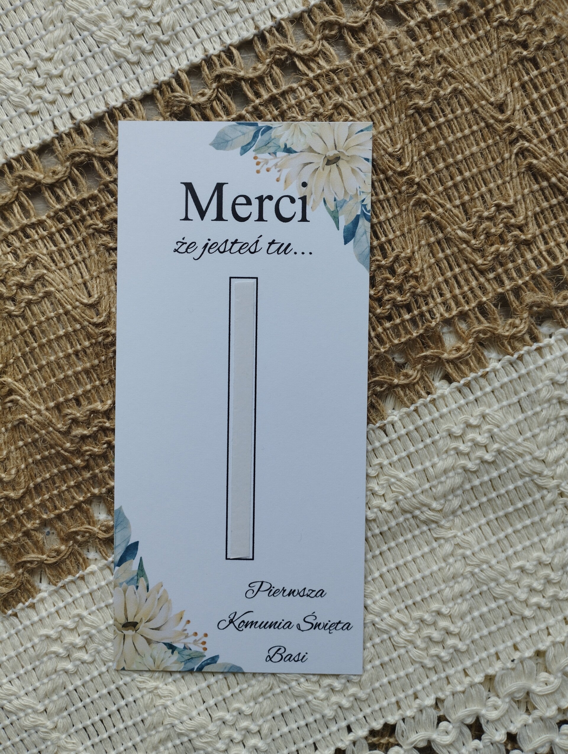 Karteczka pod merci nr 6