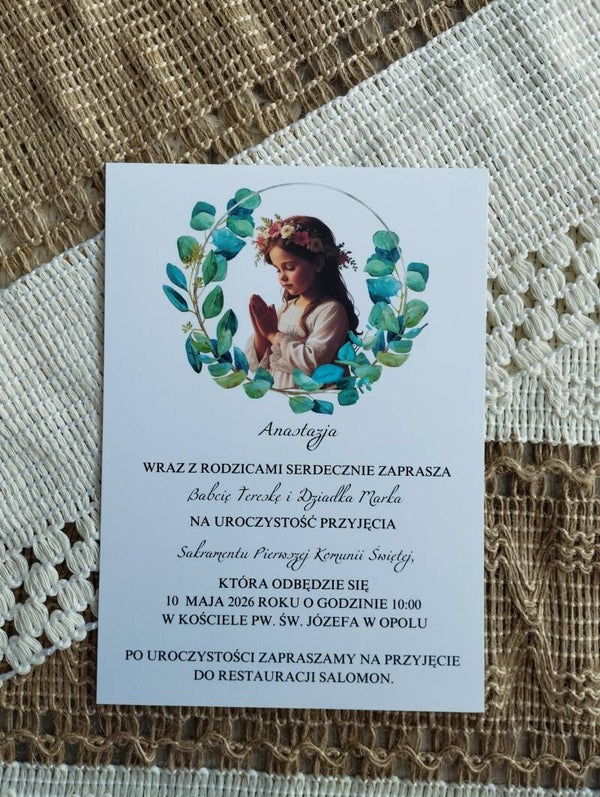 Zaproszenie jednokartkowe nr 2