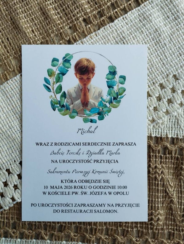 Zaproszenie jednokartkowe nr 5