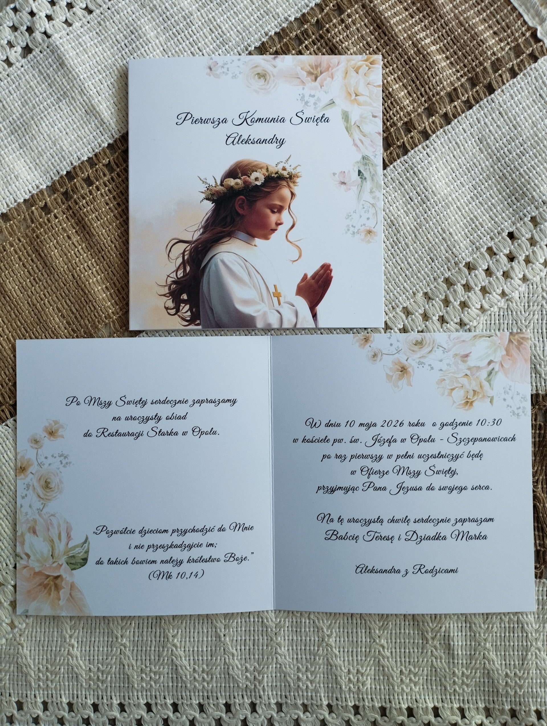 Zaproszenie składane nr 3